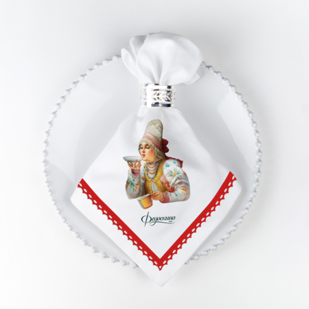 Набор салфеток столовых Повседневная Русь "Федоскино" 45х45